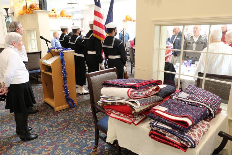 PHOTOS Quilting for veterans at StoneRidge Stonington
