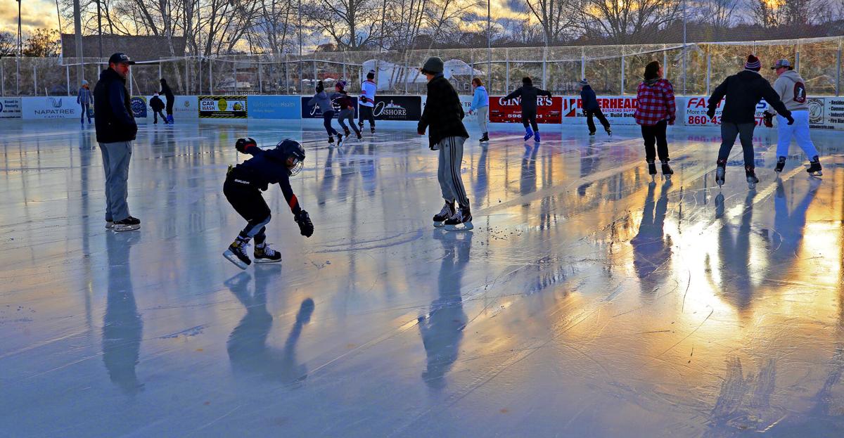 The Washington Trust Skating Rink in Westerly is open for skating by all ages over school vacation. Sun file photo