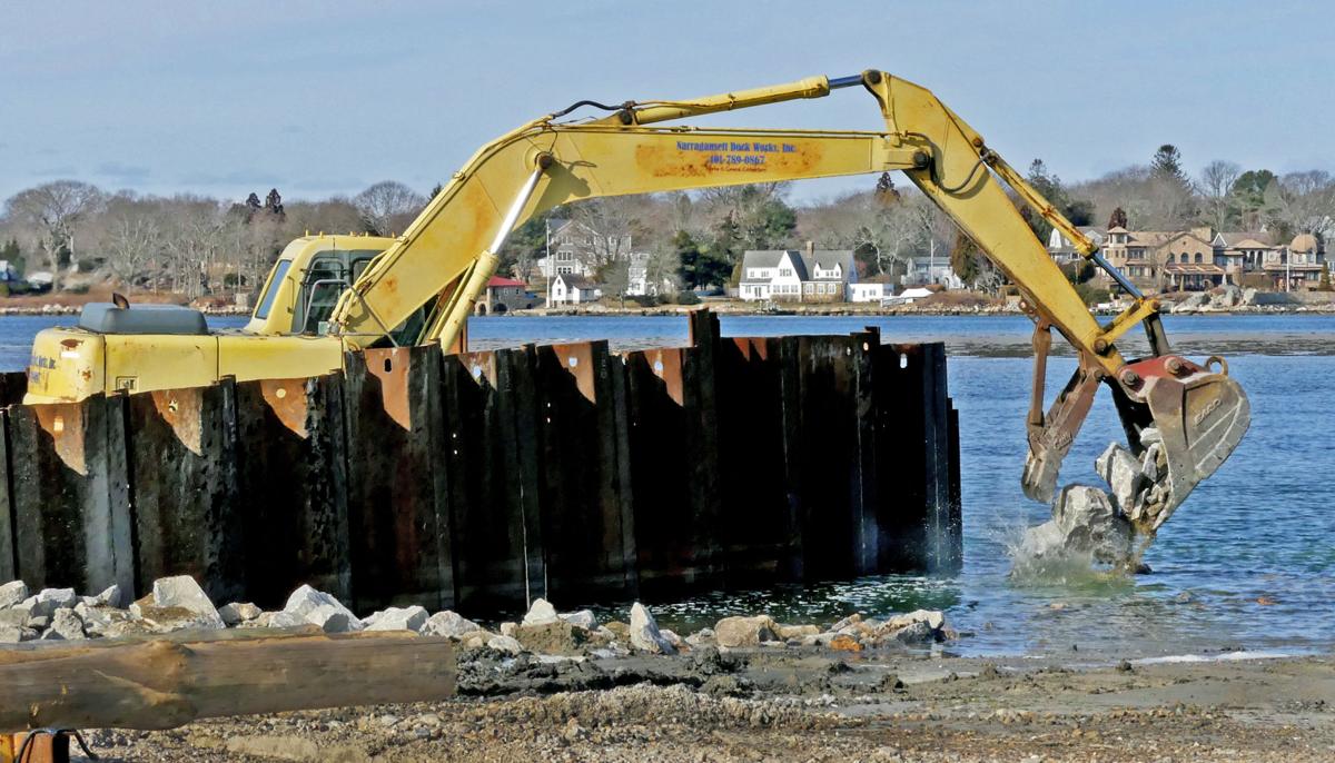 PHOTOS Construction underway on new boat launch at Quonnie Pond Charlestown