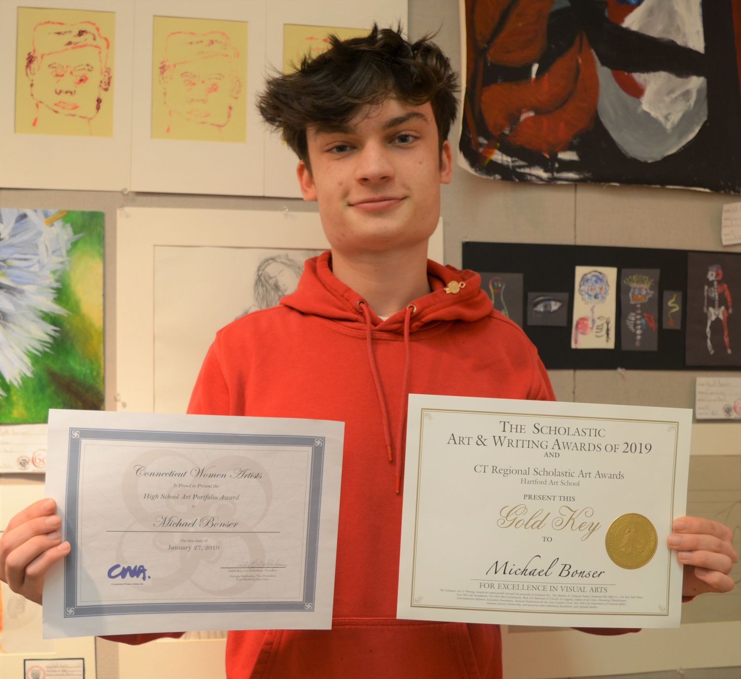 St. Bernard student wins national art award Front Porch News