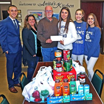 112719 WES WHS Honor Society donation WARM Shelter 2661.JPG