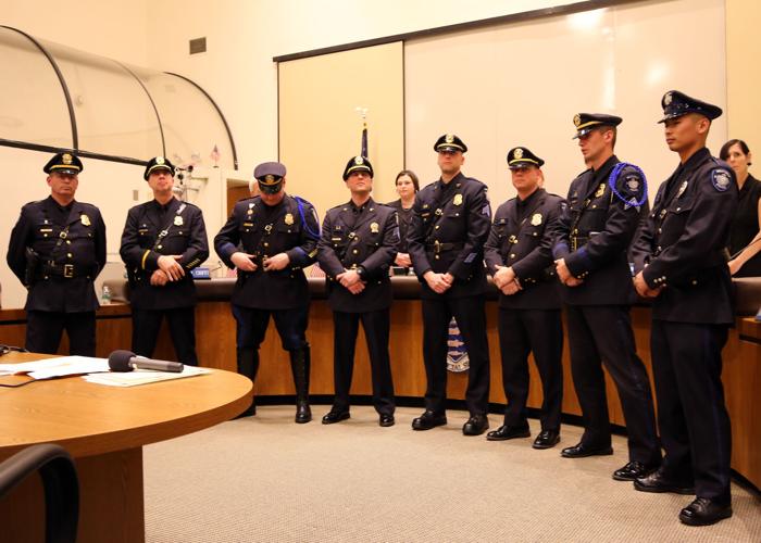 PHOTOS Eight Westerly officers promoted in swearingin ceremony Monday