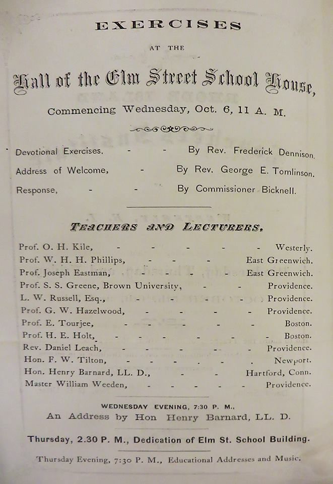 Westerly education history