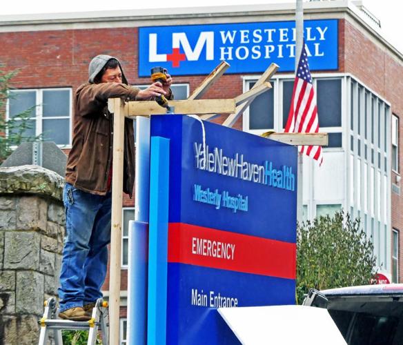 PHOTOS: New Yale-branded signage for Westerly Hospital | Westerly ...