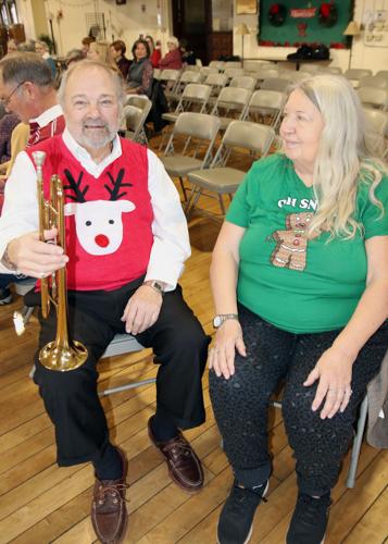 Steve Vacca and Lyn Kipp. The Westerly Band Christmas Concert, Sunday, December 11, 2022, The Westerly Armory, Westerly, RI | Karen Stellmaker, Special to The Sun.