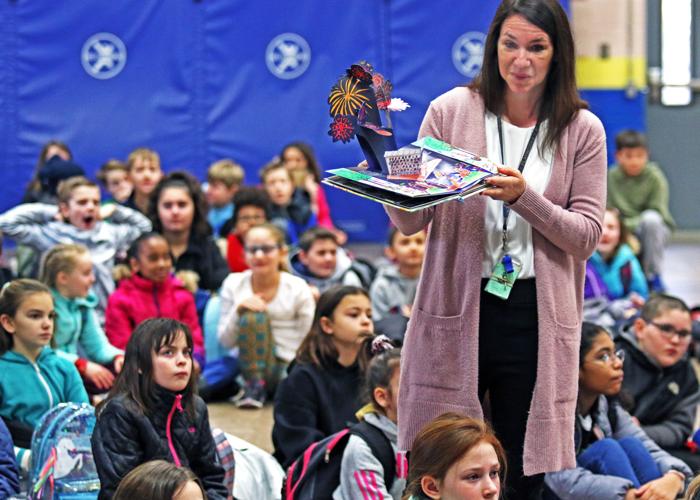 PHOTOS Westerly popup books for all at Dunn's Corners School