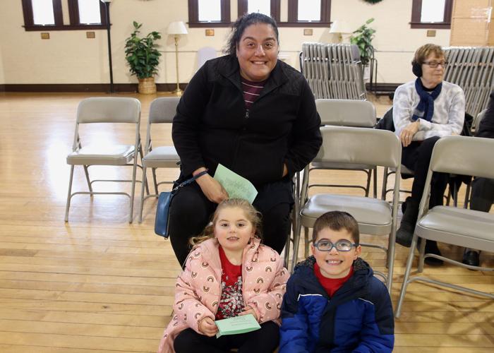 The Francis family: Sabrina, Miranda, and Brendan. The Westerly Band Christmas Concert, Sunday, December 11, 2022, The Westerly Armory, Westerly, RI | Karen Stellmaker, Special to The Sun.