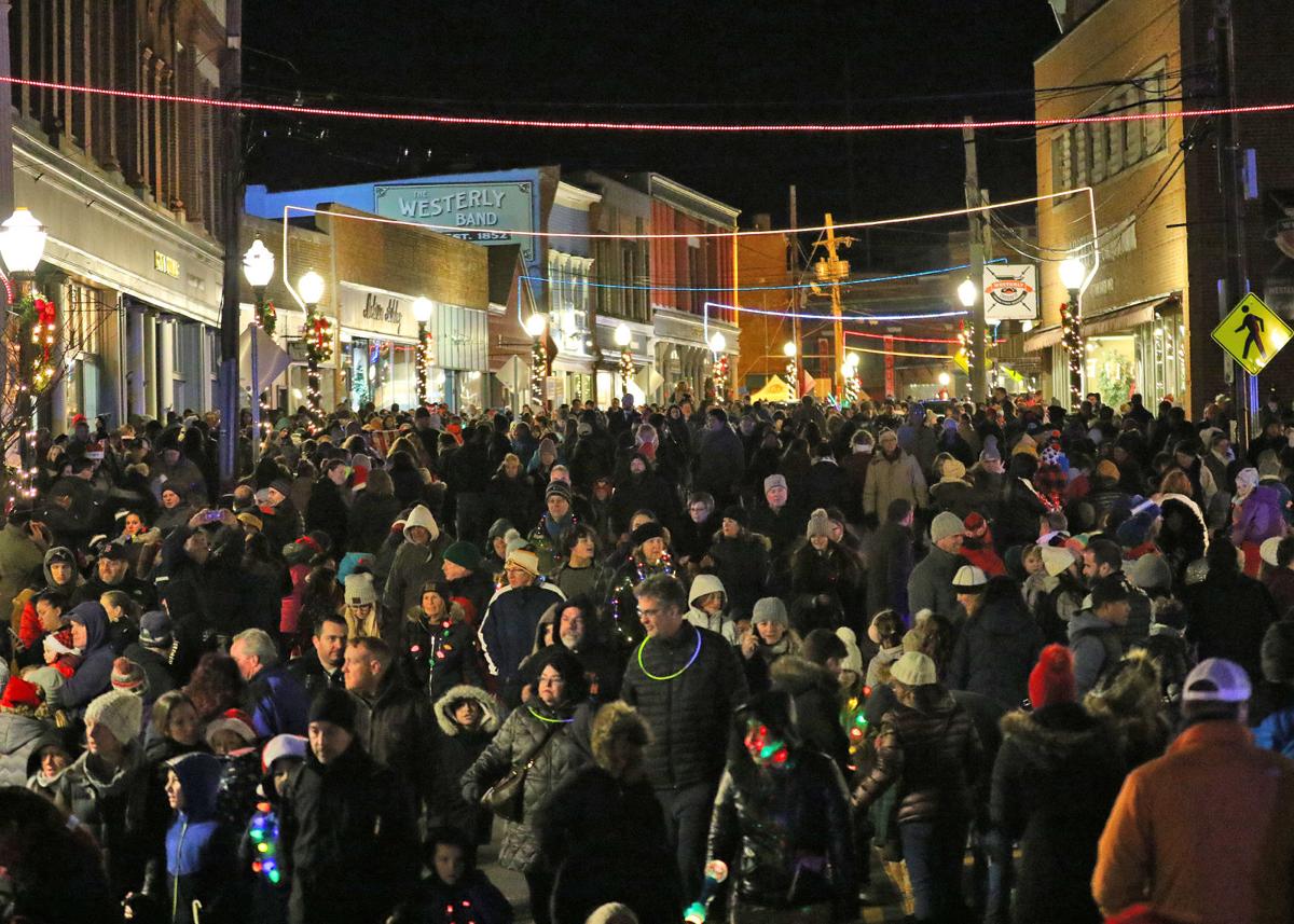 Celebration of lights Downtown Westerly is packed for Westerly Light