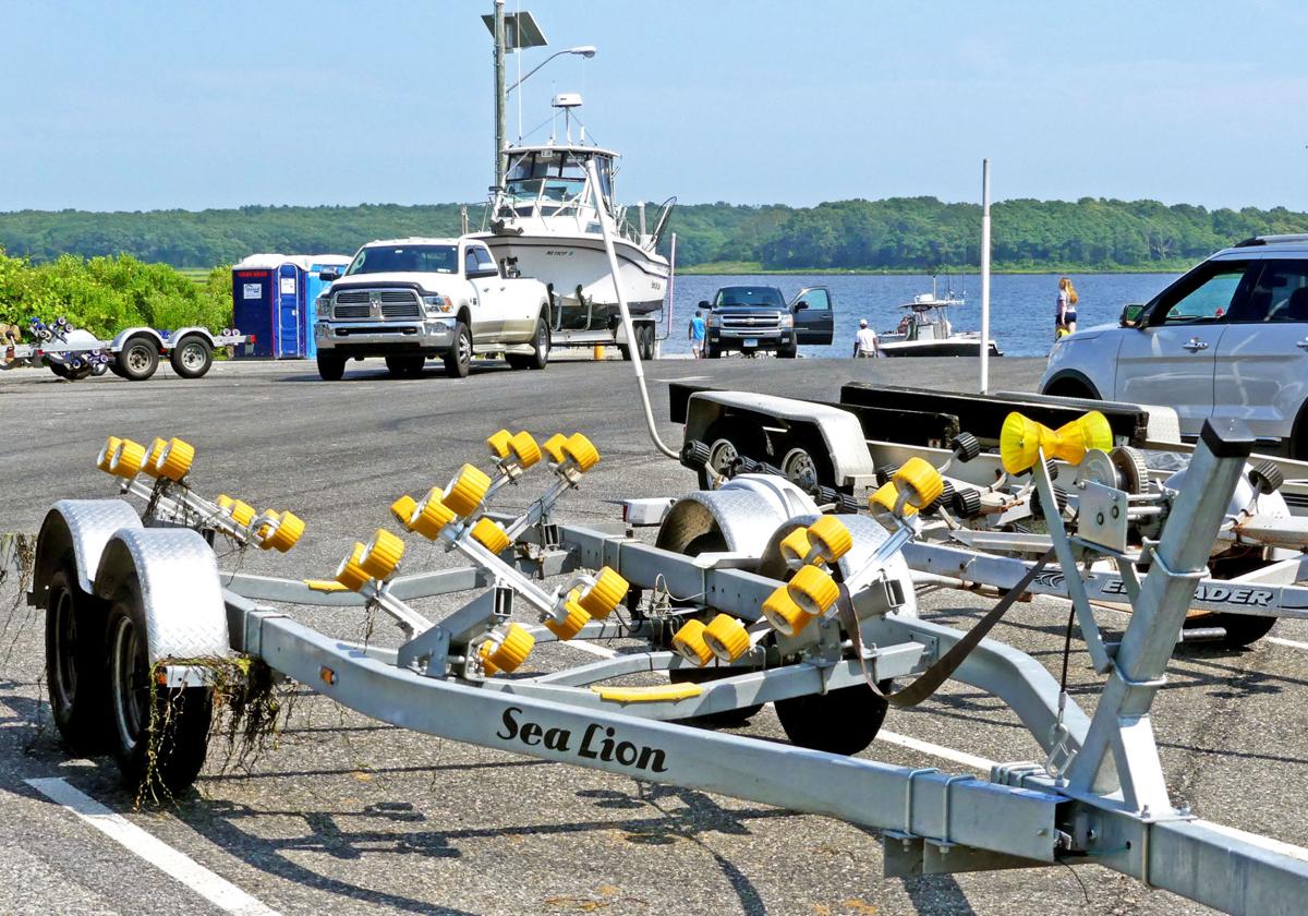 PHOTOS Busy boat launch at Barn Island Stonington