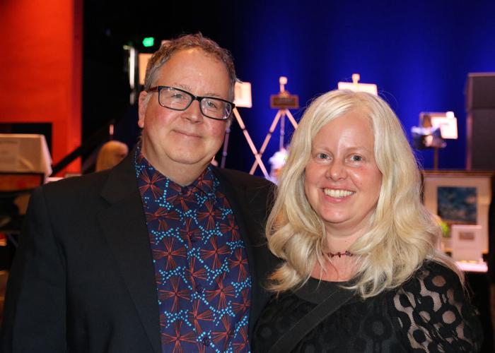 Bill Lancellotta and Eleanor Deredita. Westerly Library Friends at 50 Gala. Friday, September 30, 2022, United Theatre, Westerly, RI. | Karen Stellmaker, Special to The Sun.