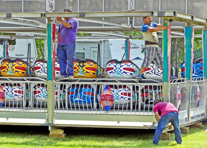 PHOTOS Setup has begun for return of North Stonington Fair North