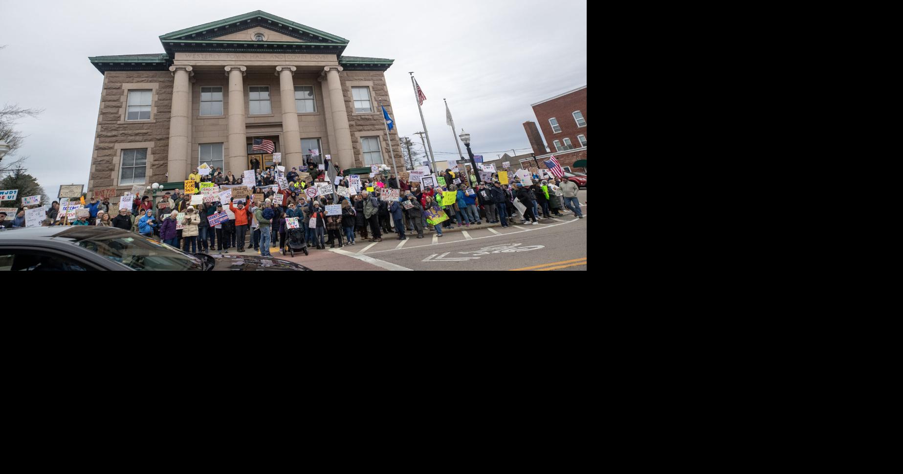 PHOTOS: 'Hands Off!' rally in Westerly draws hundreds | Westerly ...