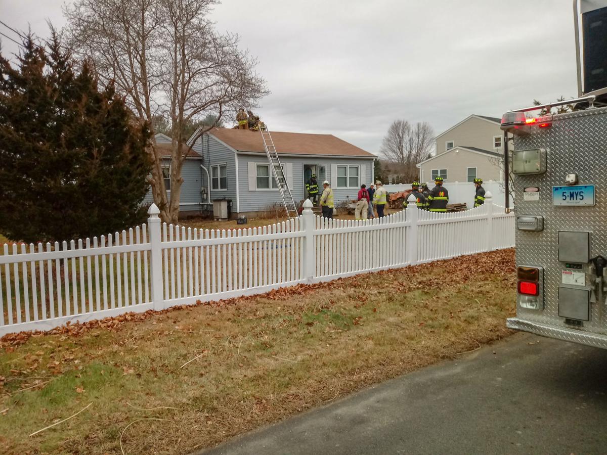 PHOTOS Chimney fire quickly extinguished on Hewitt Road in Mystic