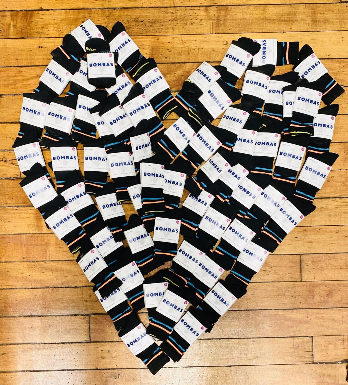 Bombas sock donation benefits Jonnycake Center clients Front Porch