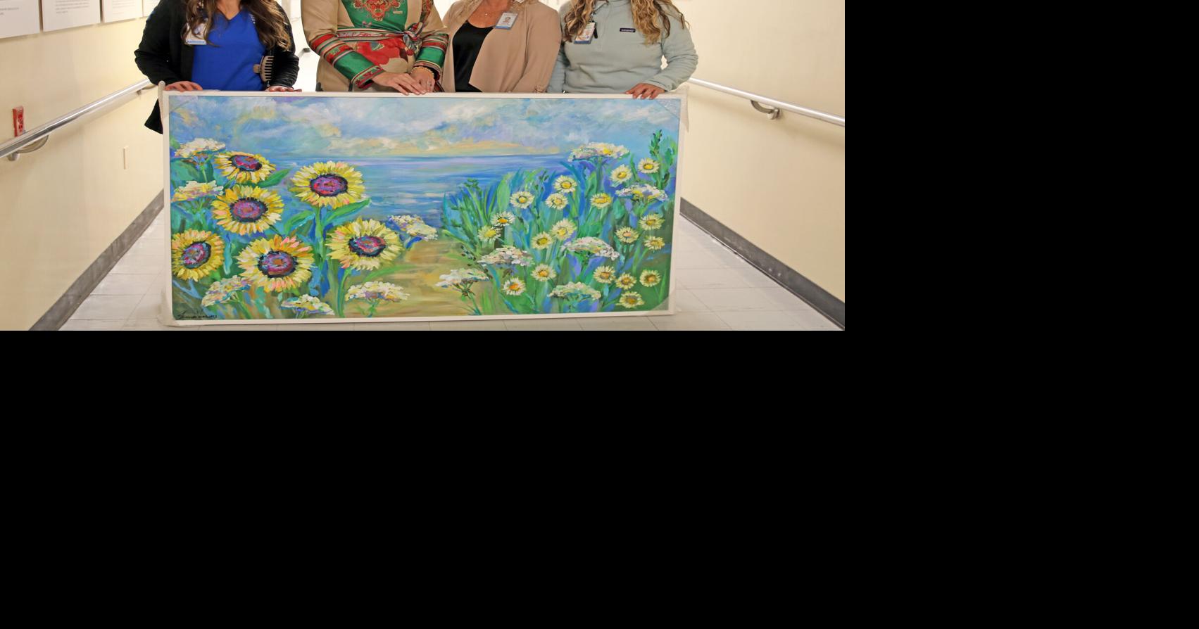 Artist's show of thanks is a colorful tribute to caregivers