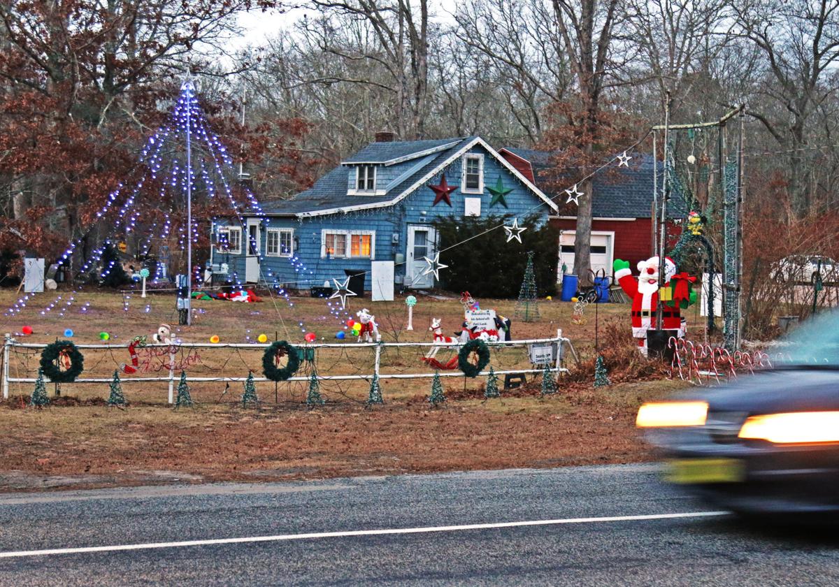 Not all neighbors annual Christmas light display in Charlestown