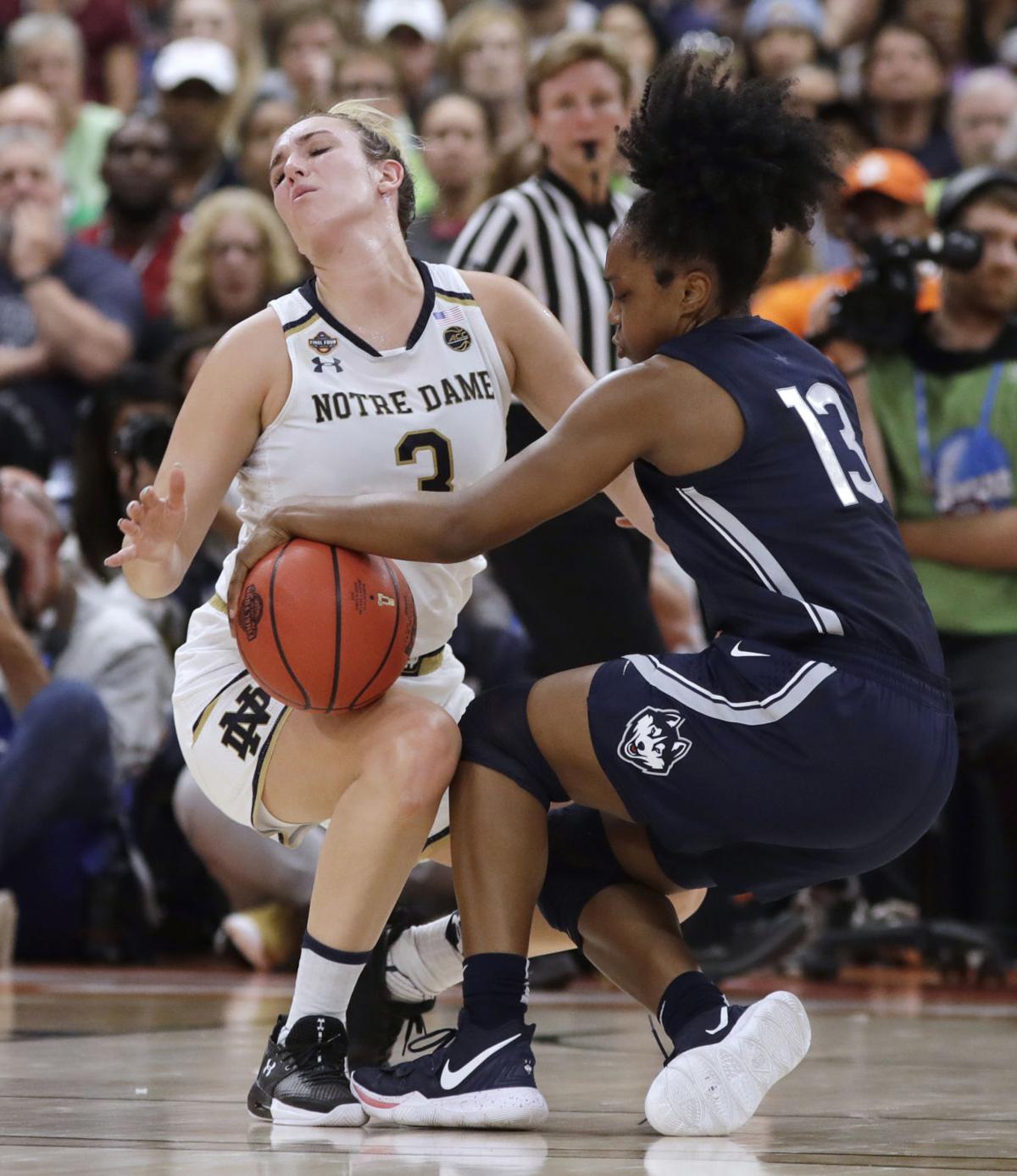 College Women Irish Deny Uconn Trip To Title Game Latest Sports