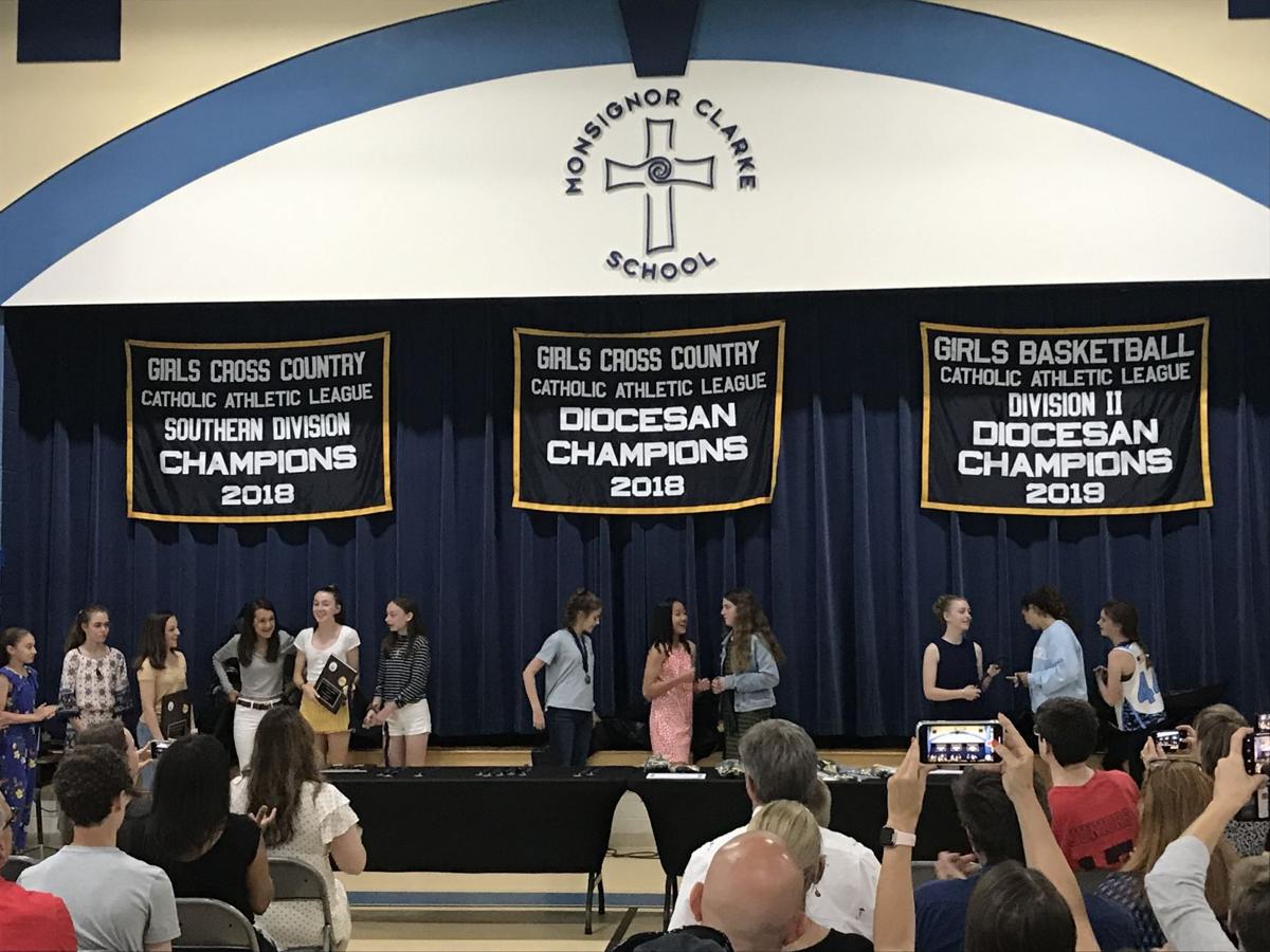 Monsignor Clarke School Unveils New Championship Banners Front Porch