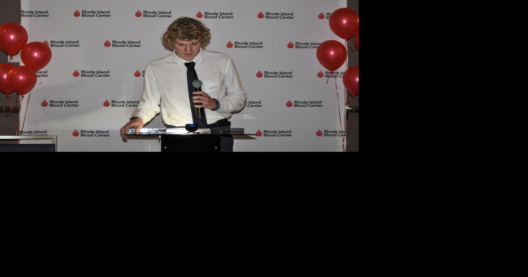Dylan Tallardy honored by Rhode Island Blood Center