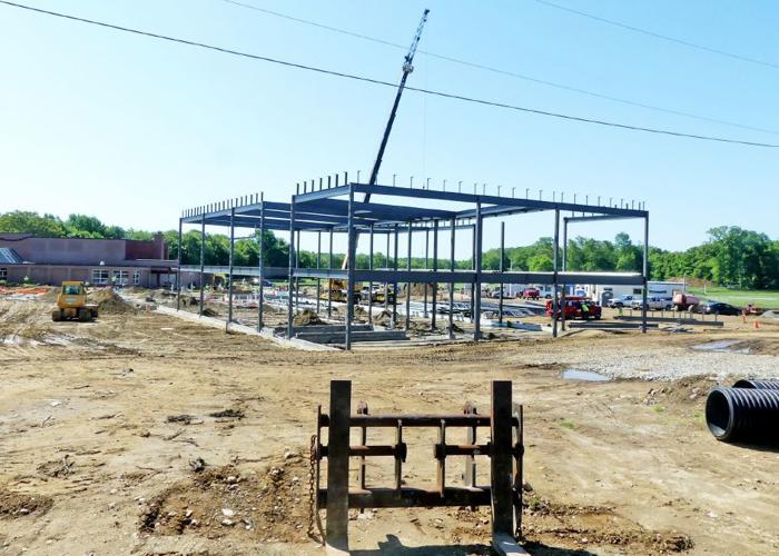 PHOTOS Steel going up for North Stonington school addition North