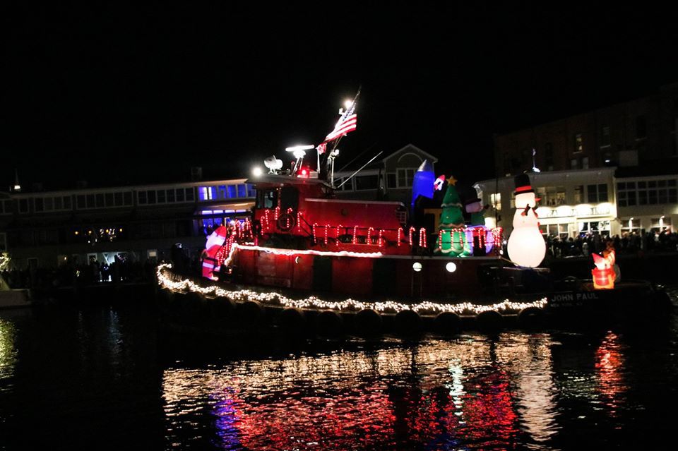 Mystic's Tugboat and Holiday Lighted Boat Parade a big success Front