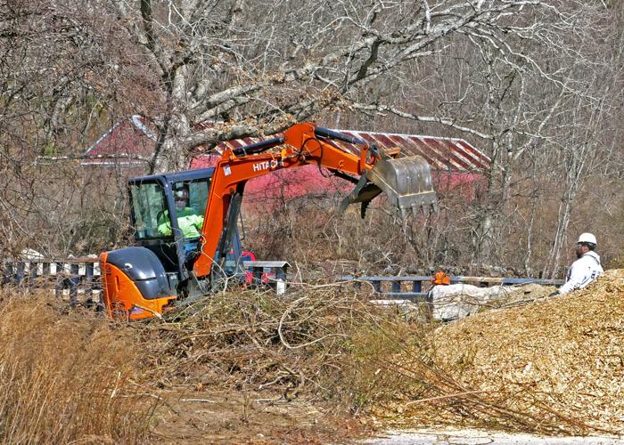 PHOTOS Site clearing for Boombridge Road bridge project North Stonington