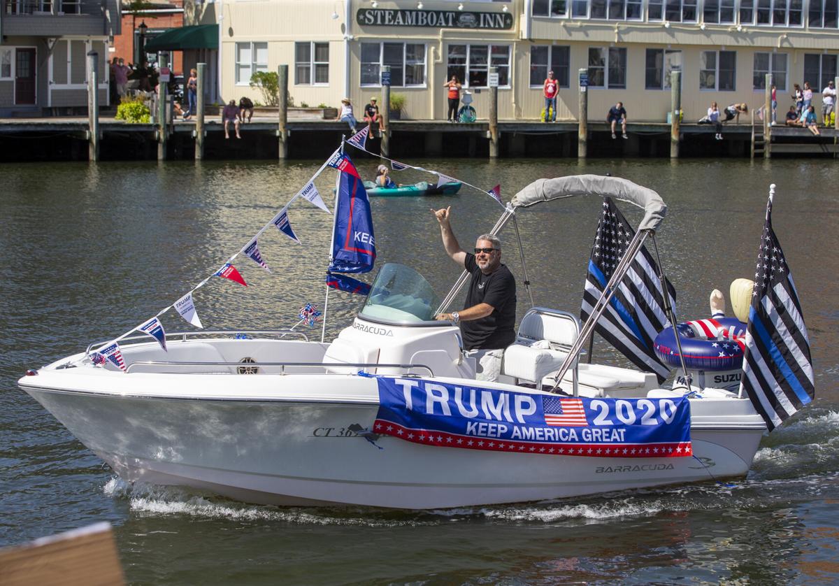 PHOTOS Showing support at the Trump boat parade in Mystic Stonington