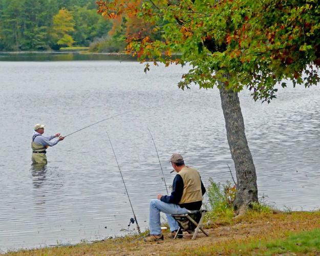 PHOTOS Angling in Meadowbrook Pond on a fine fall day Richmond