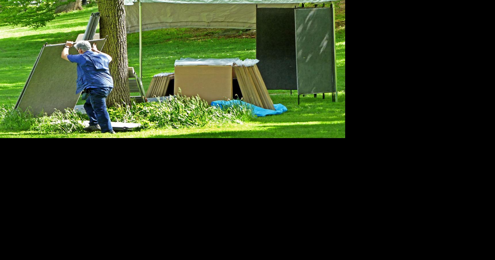 PHOTOS Setting up for Virtu Art Festival Westerly