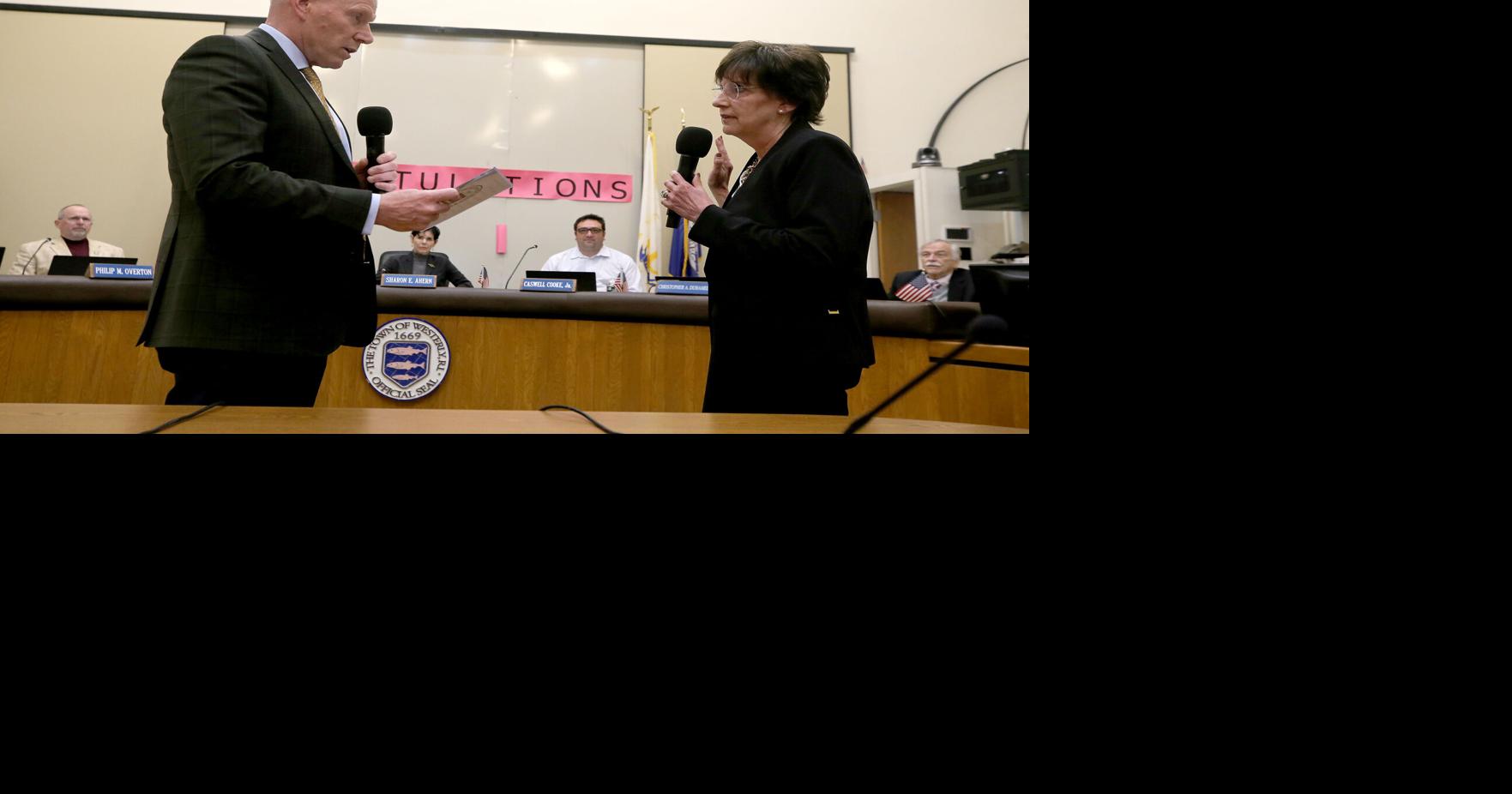 PHOTOS Mary LeBlanc sworn in as new Westerly Town Clerk Westerly