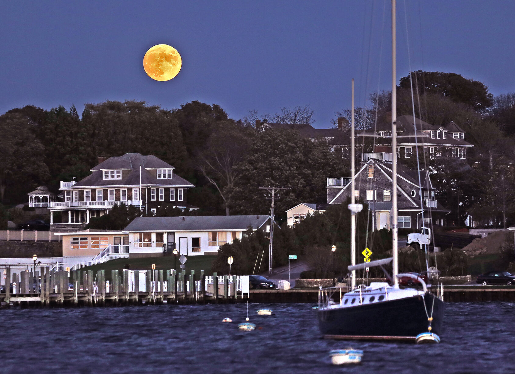 Watch Hill Moonrise #2 Photograph by Bryan Bzdula - Fine Art America