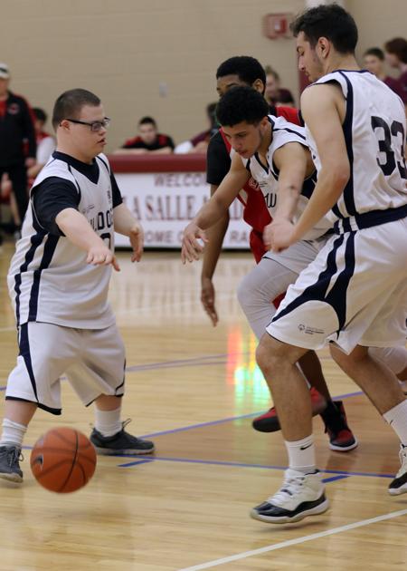 Westerly S Nathaniel Gillette 20 Points Out A Loose Ball To