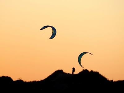 Kite boarders