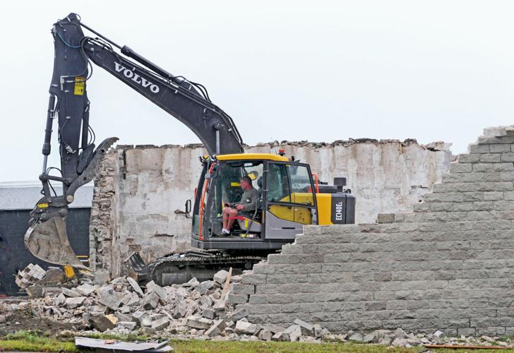 Westerly's 1884 granite building, formerly Hoxsie car dealer and Smith