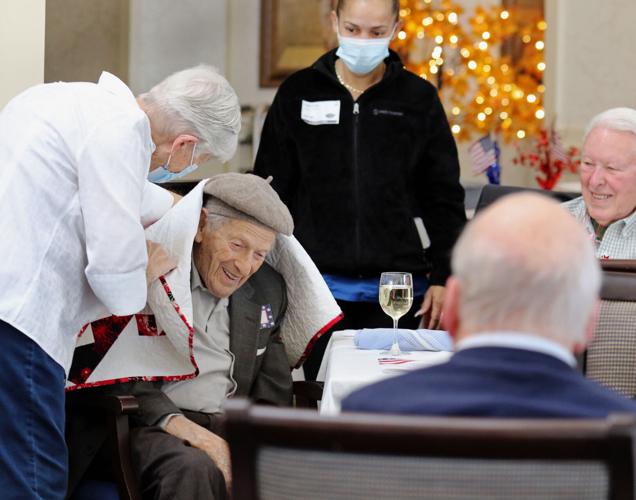 PHOTOS Quilting for veterans at StoneRidge Stonington