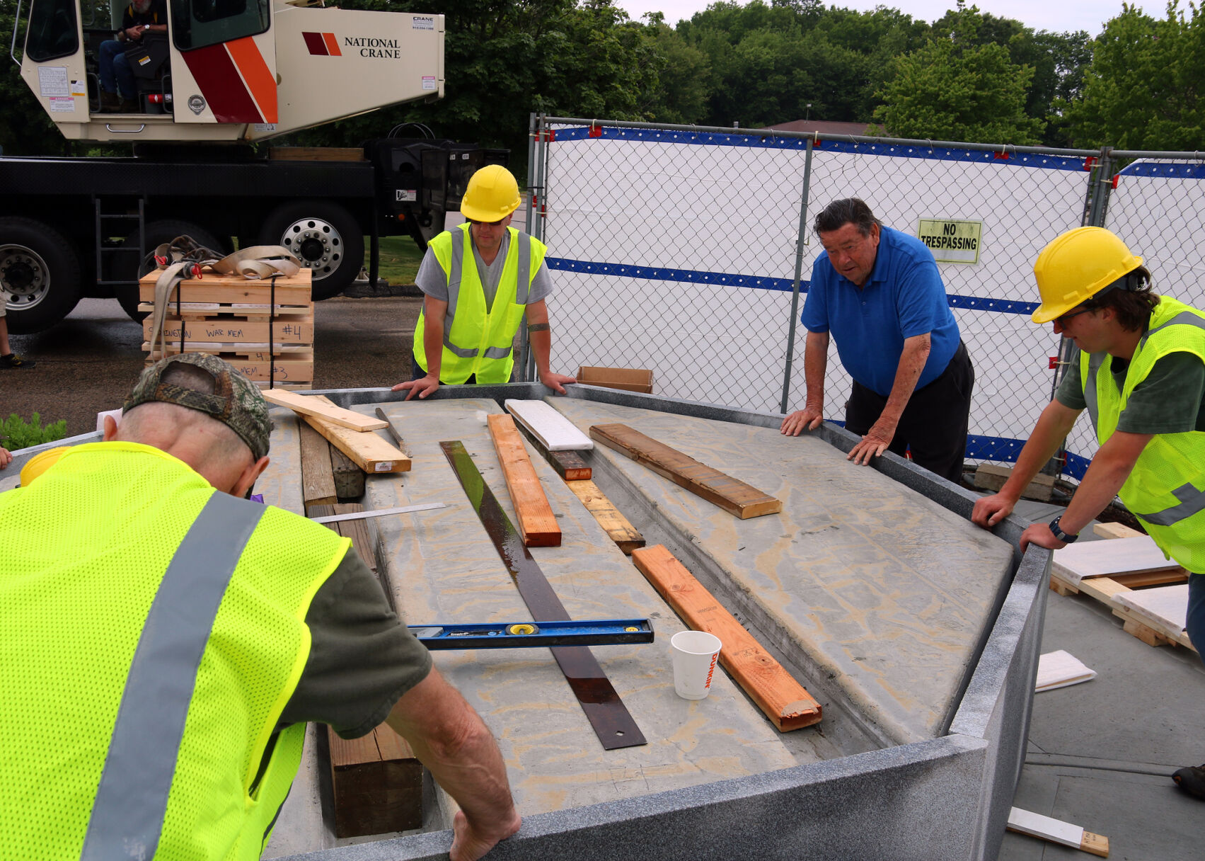 PHOTOS: Building The Stonington Veterans Memorial Monument | Stonington ...