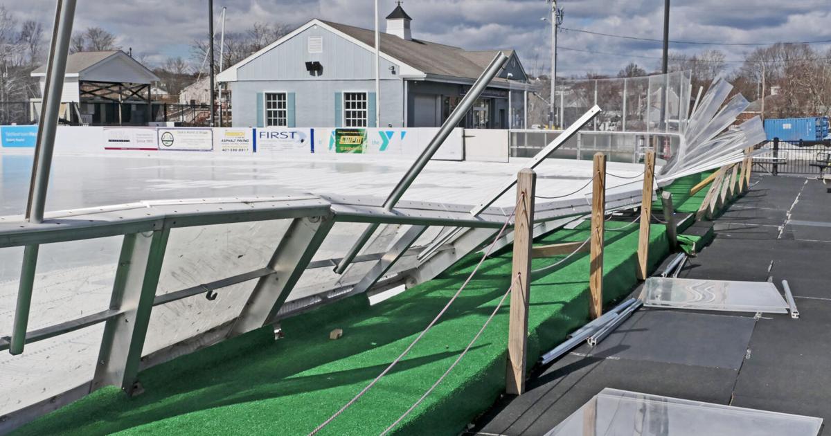 PHOTOS: Ice rink sustains damage in wind storm | Daily-news-alerts ...