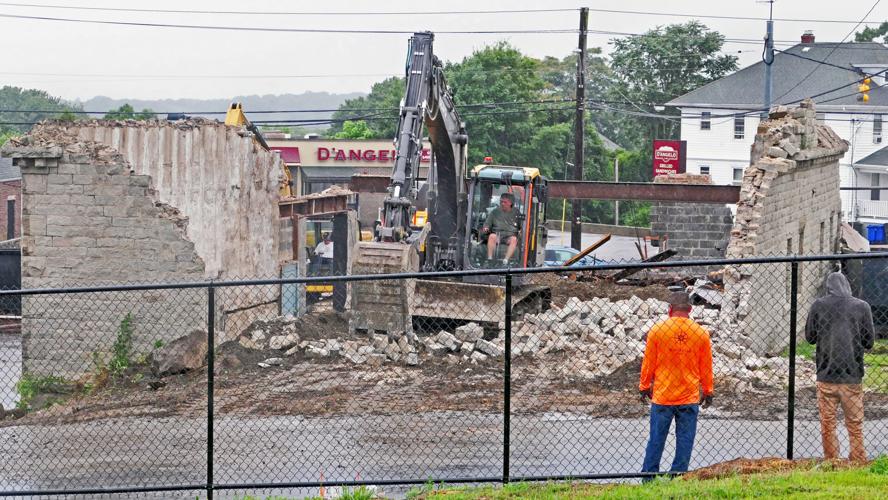 Westerly's 1884 granite building, formerly Hoxsie car dealer and Smith