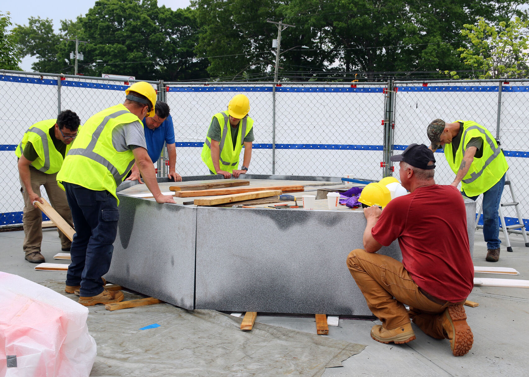 PHOTOS: Building The Stonington Veterans Memorial Monument | Stonington ...