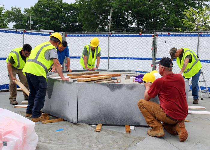 PHOTOS Building the Stonington Veterans Memorial Monument Stonington