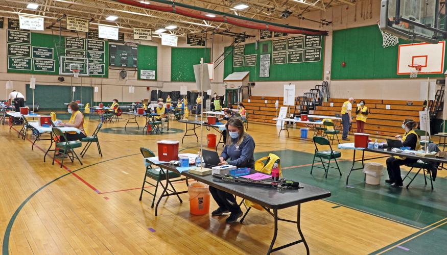 PHOTOS Teachers, staff get their shots at Chariho Middle Charlestown