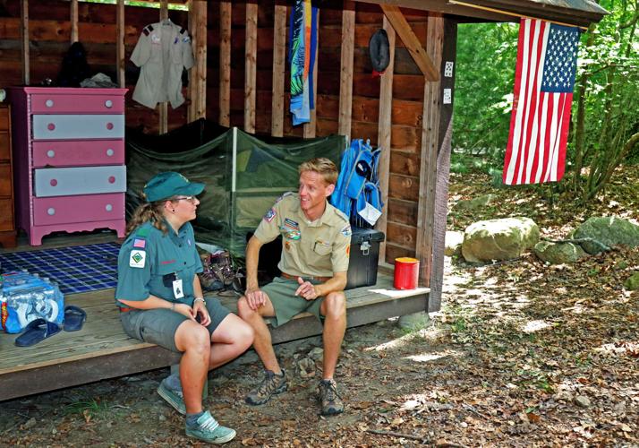 Scouts' Camp Yawgoog girls, and they feel right at home