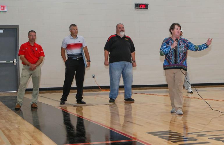 Brusly's new basketball court named Walt Lemoine Court to honor