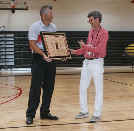 Brusly's new basketball court named Walt Lemoine Court to honor