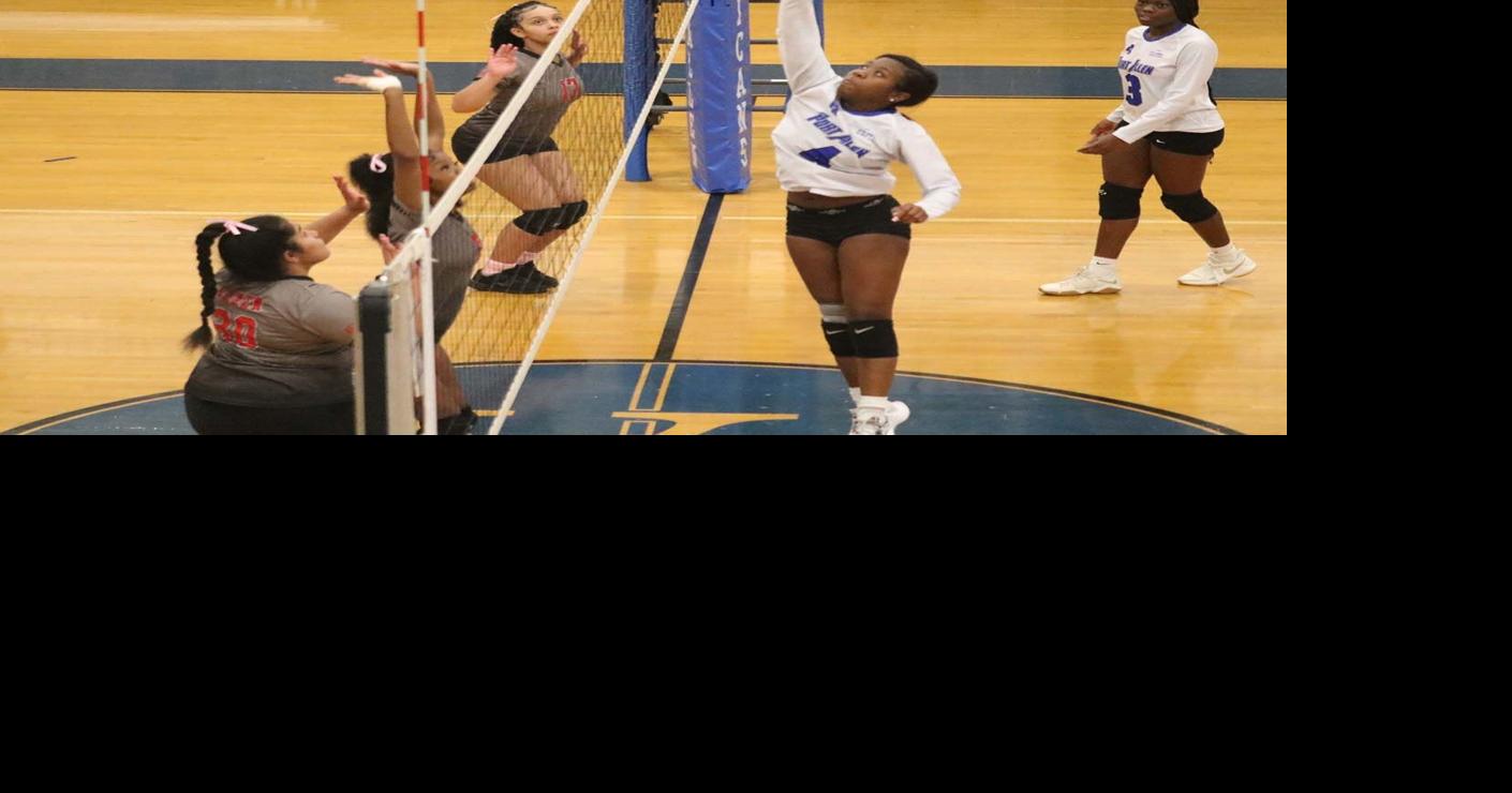 Lady Pels open district play with straight set win over Baker Sports