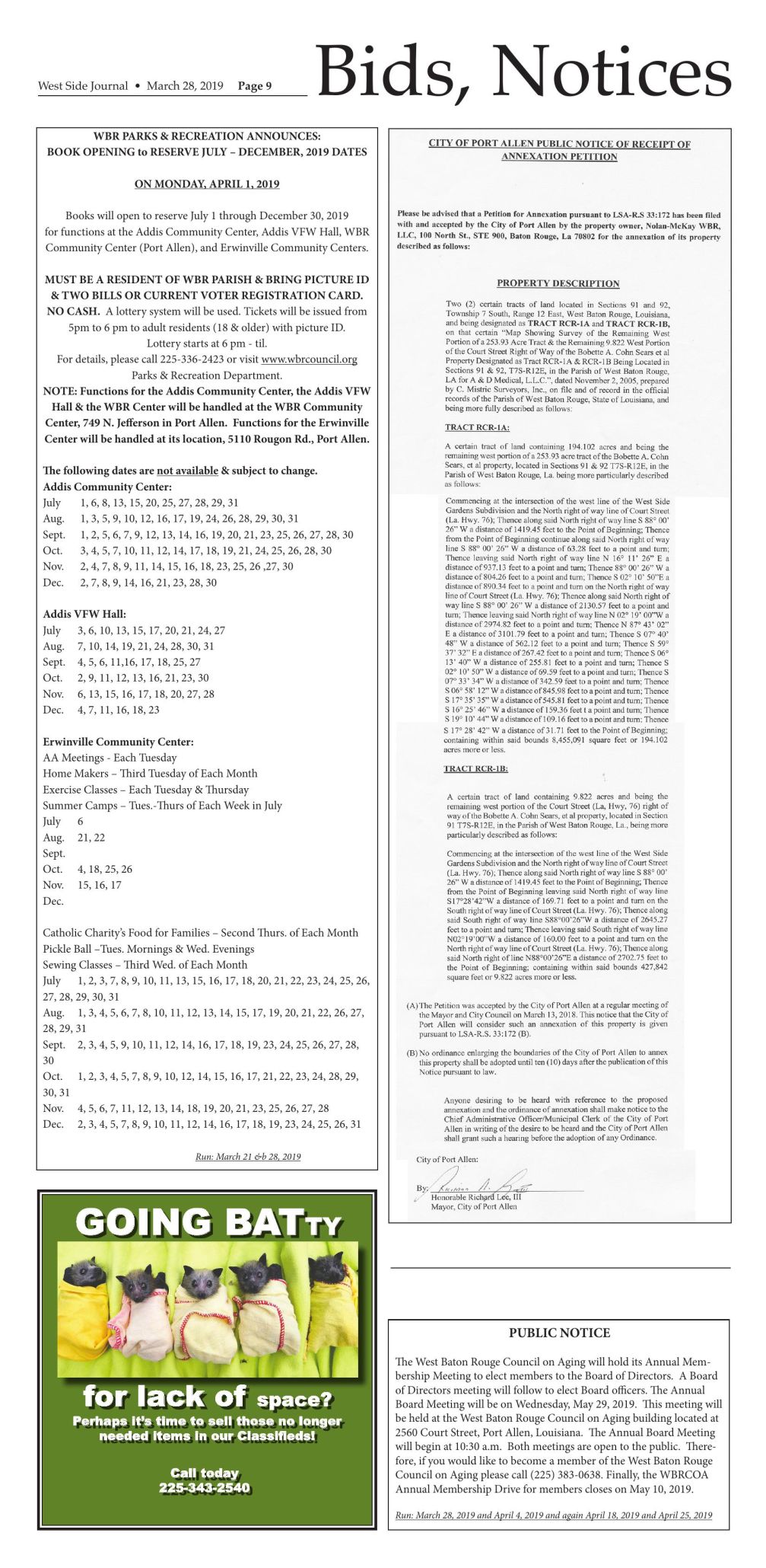 Bids and Notices 15.15.15  Legal Notices  thewestsidejournal.com