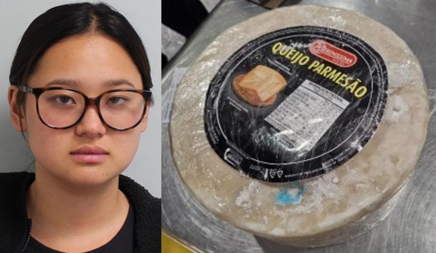 Woman tried to smuggle drugs worth £800k into UK – inside Parmesan cheese wheel