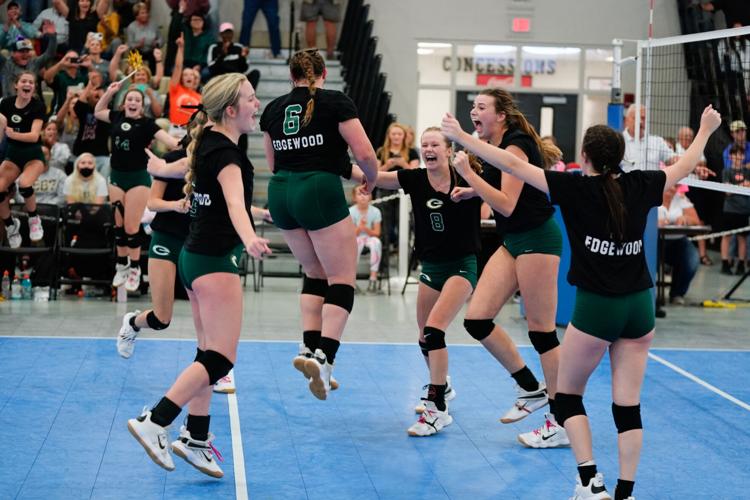 Edgewood Academy VB championship celebration