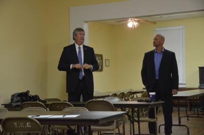 Sheriff Franklin speaks to Titus residents