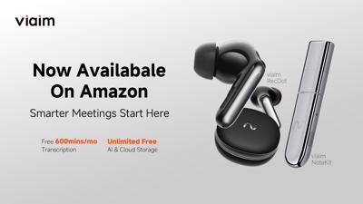 viaim Launches AI Office Solutions Bundle on Amazon with Limited-Time Deals on RecDot and NoteKit
